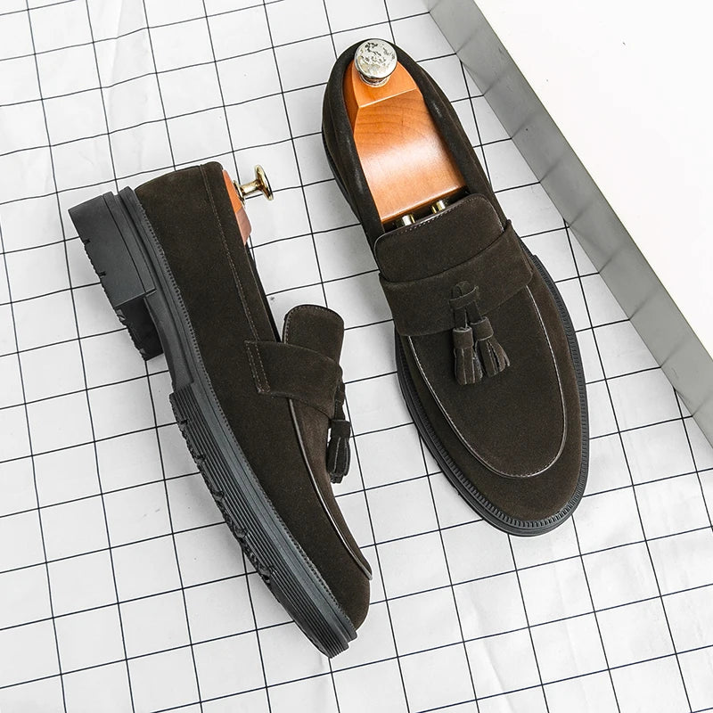 Hot Selling Soft Soled Comfortable Loafers Europe America Massage Soles Men's Commuting Work Shoes Party Men's Formal Shoes